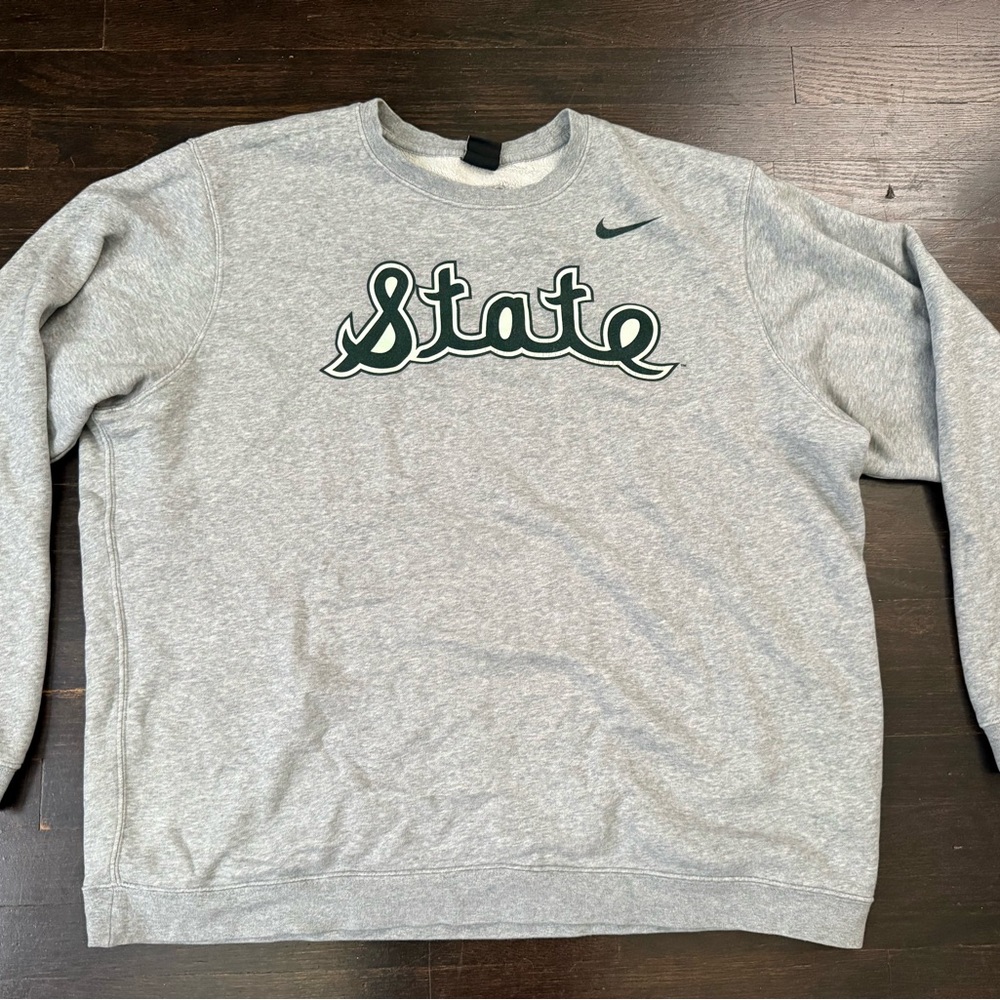 Nike Gray Men's MSU Sweater